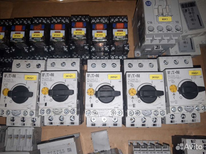 Контактор allen-bradley. Автомат eaton.Реле