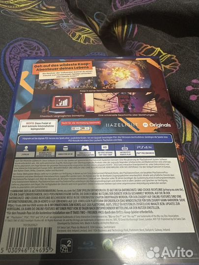 It takes two ps4-5 диск