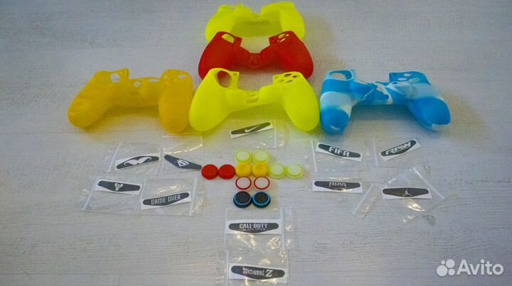 Dualshock 4 Чехлы, Насадки, Наклейки на lightbar