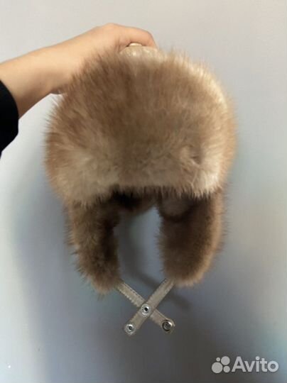 Шапка норковая на девочку от 42-54