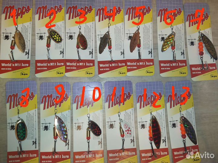 Блесна-колебалка mepps, блесна-вертушка mepps мепс