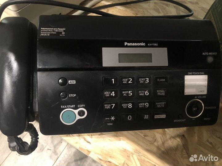 Факс panasonic KX-FT982