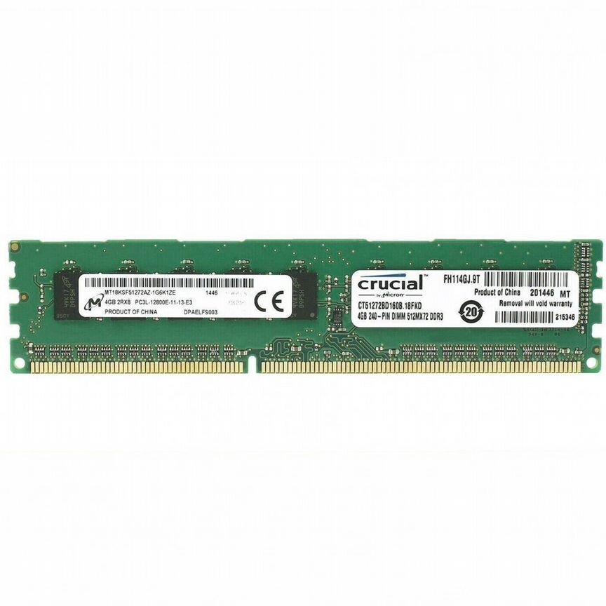 [MT18KSF51272AZ-1G6K1ZE] Оперативная Память Crucial Mt18ksf51272az-1g6k1ze