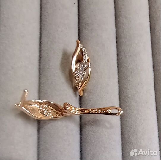 Золотые серьги 585 RG