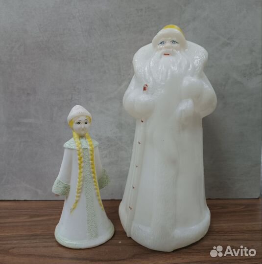 Ёлочные Игрушки Дед Мороз Снегурка Под Ёлку СССР