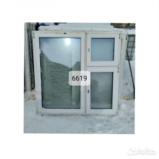 Окно бу пластиковое, 1450(в) х 1460(ш) № 6619