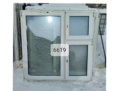 Окно бу пластиковое, 1450(в) х 1460(ш) № 6619