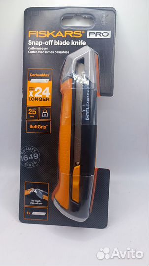 Нож строительный с выдвижным, сменным лезвием 25мм