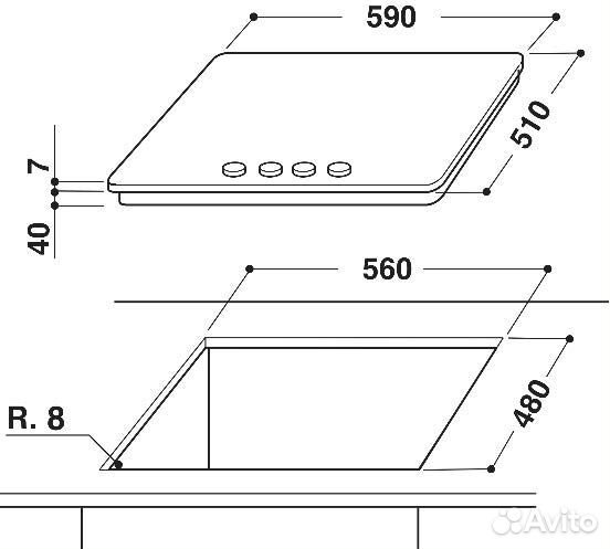 Поверхность whirlpool gma 6422 ix