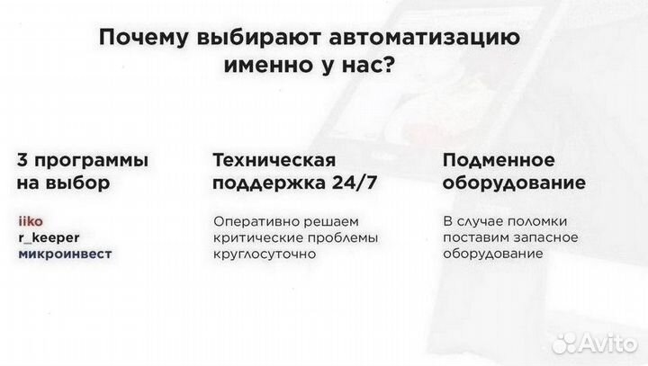 Сенсорный моноблок для автоматизации кафе магазина