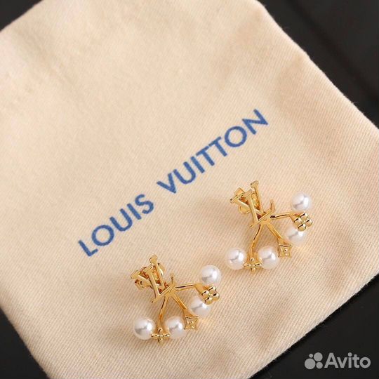 Серьги louis vuitton