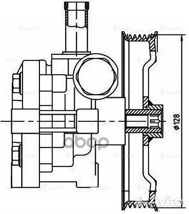 Насос гур для а/м Mitsubishi Lancer X (07) /Out