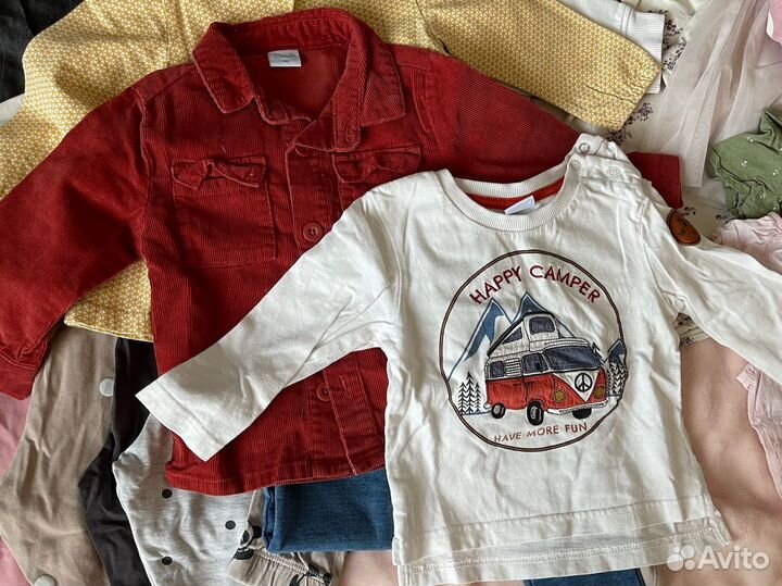 Вещи пакетом на девочку 80 86, 26 штук