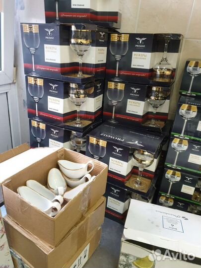 Набор столовой посуды новый для банкетов на 100 ч