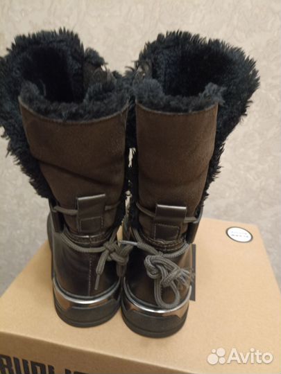 Сапожки р34 на меху стелька 21см как новые