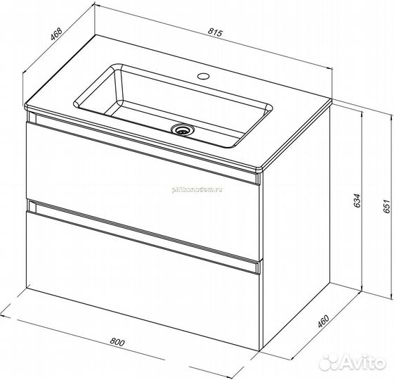 Allen Brau Eclipse 1.E1002.WM Тумба под раковину, белая матовая