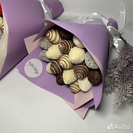 Букет из клубники в шоколаде