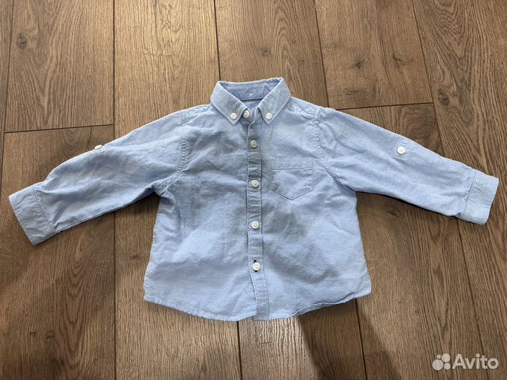 Рубашка и кардиган Mothercare 80 размер