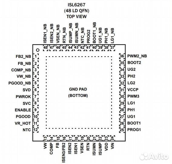 Микросхема ISL6267HRZ