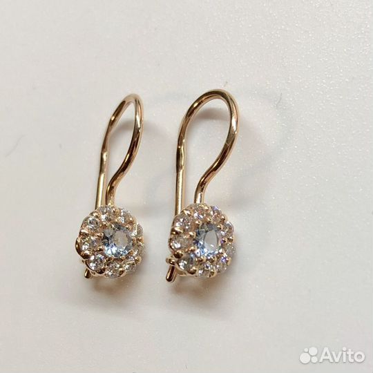 Золотые серьги 585 пробы