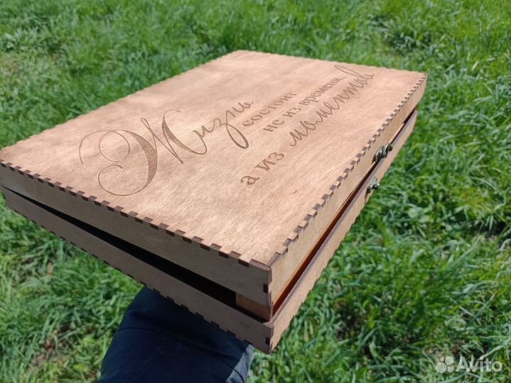 Фотоальбом ручной работы в подарочной коробке