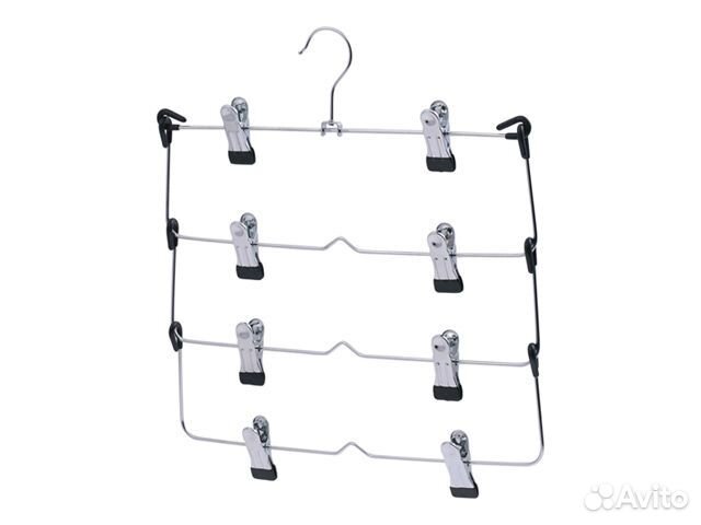 Вешалка для юбок 34х27 см, 4 уровня, складная