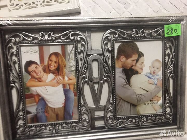 Фоторамка новая 2 фото Love