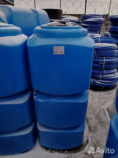 Емкость прямоугольная L 750 л синяя (1710ммх750ммх