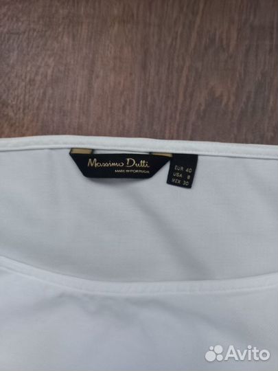 Massimo dutti рубашка женская белая 44p