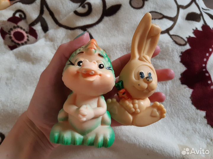 Дракон заяц резиновые игрушки Вятка СССР