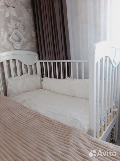 Кроватка детская Гандылян с матрасом 120х60