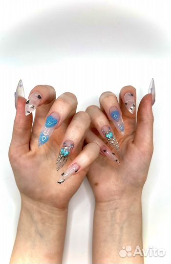 Маникюр crazy nails наращивание дизайны