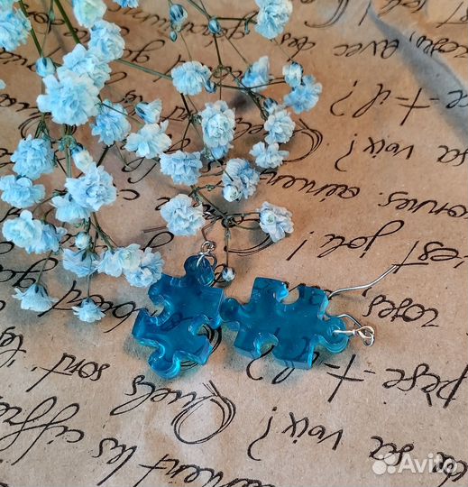 Серьги из эпоксидной смолы
