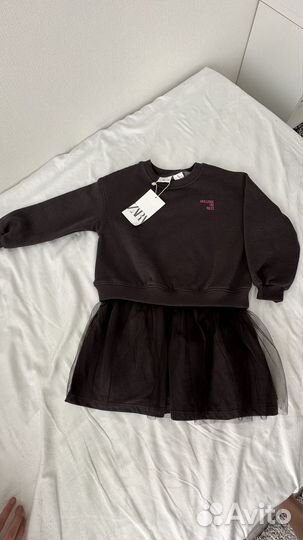 Платье для девочки zara новое 3-4года