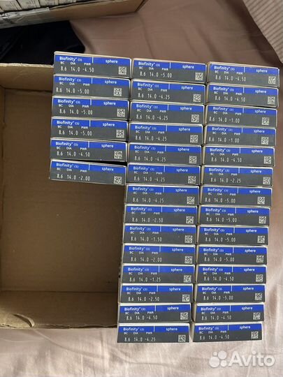 Линзы контактные biofinity