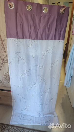 Тюль с люверсами