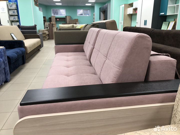 Диван прямой пудра