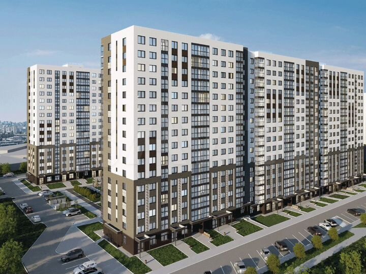 2-к. квартира, 56,6 м², 13/16 эт.