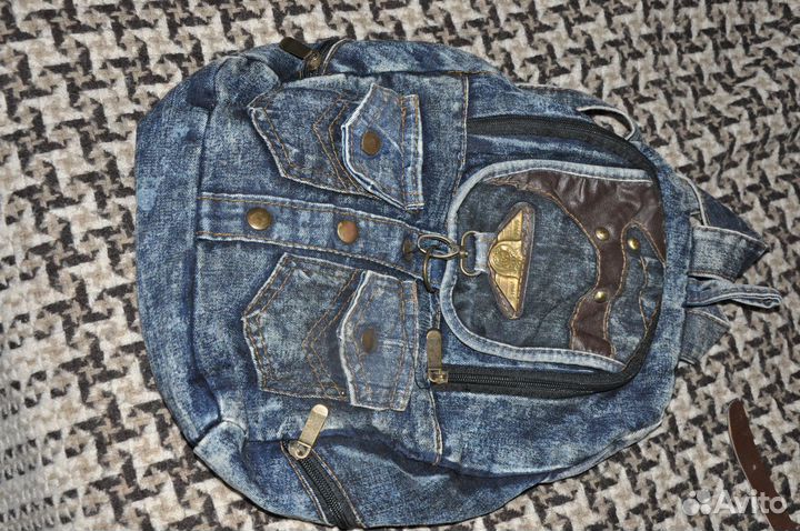 Рюкзак походный СССР и джинсовый