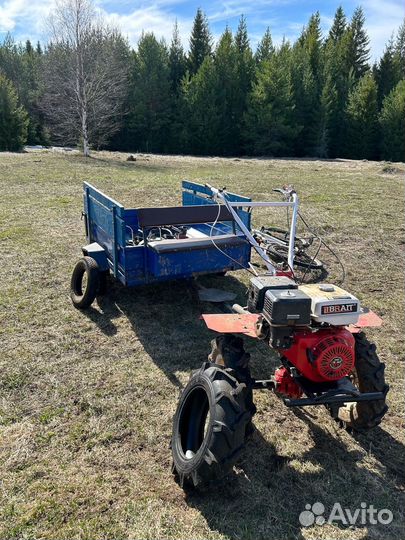 Мотоблок с прицепом