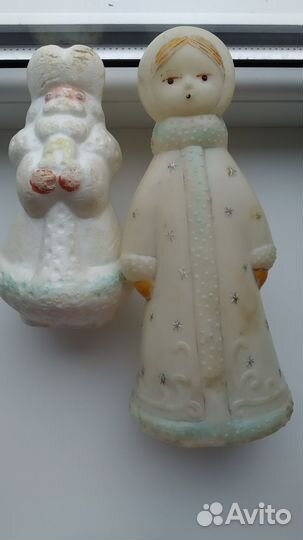 Фигурка советская деда мороза и снегурки