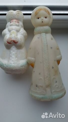 Фигурка советская деда мороза и снегурки