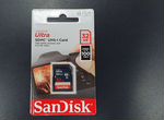 Карта памяти SanDisk Ultra sdhc 32GB 100MB/s