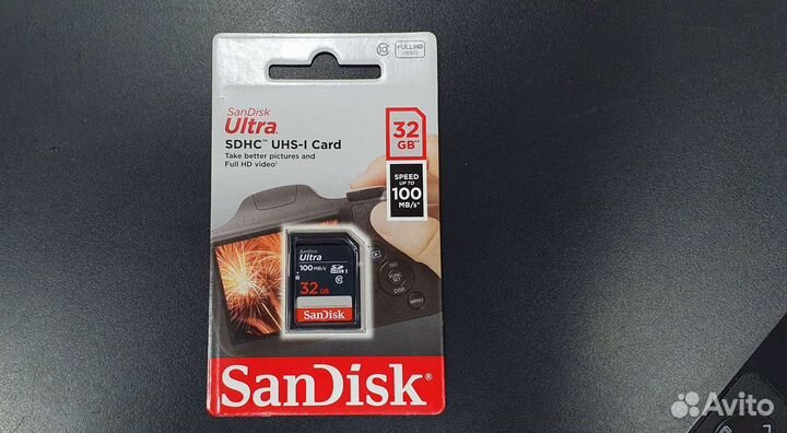 Карта памяти SanDisk Ultra sdhc 32GB 100MB/s