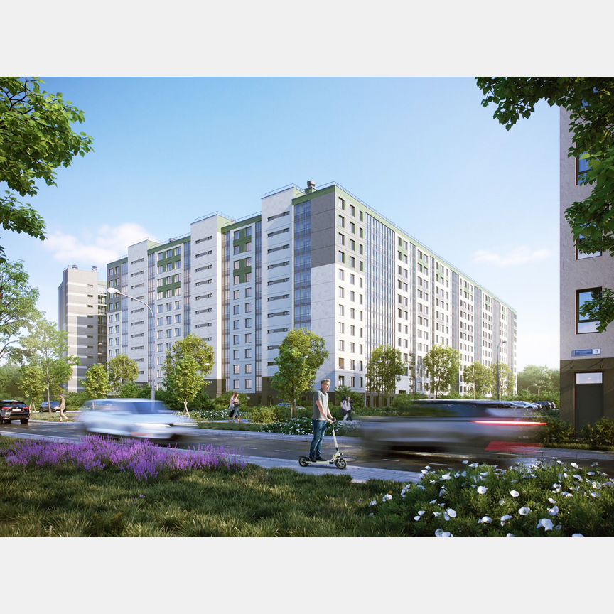 3-к. квартира, 55 м², 9/12 эт.