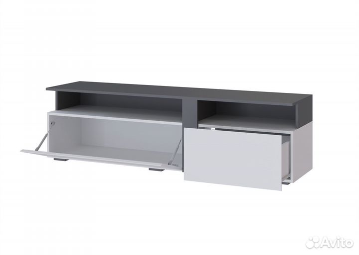 Таормина Тумба тв белый/серый графит