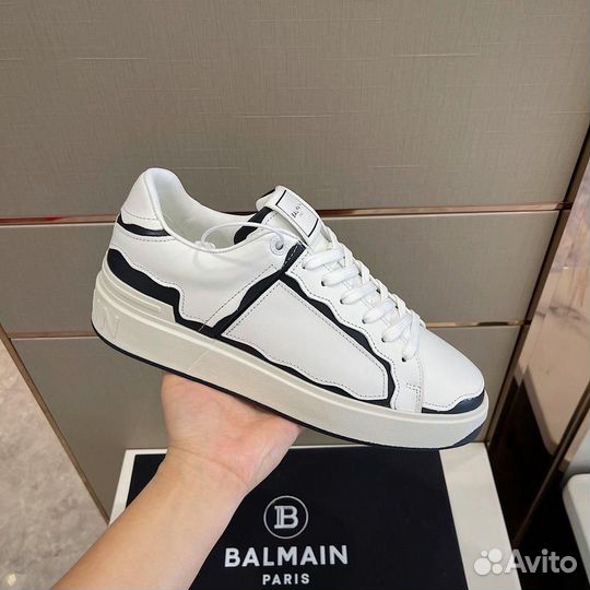 Кроссовки мужские кожаные Balmain 44 45