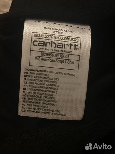 Футболка carhartt оригинал