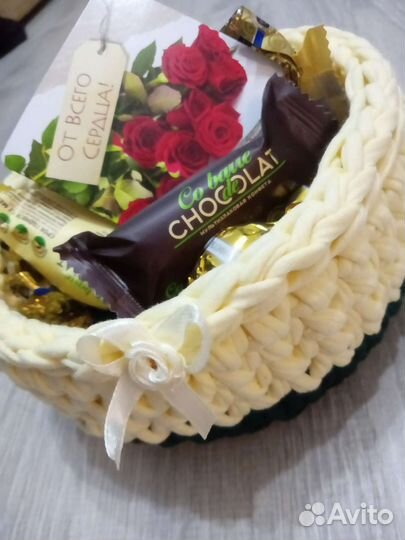 Корзинки из трикотажной пряжи для хранения