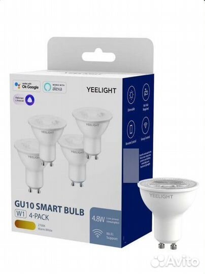 Умная лампа Yeelight GU10 W1(Dimmable)